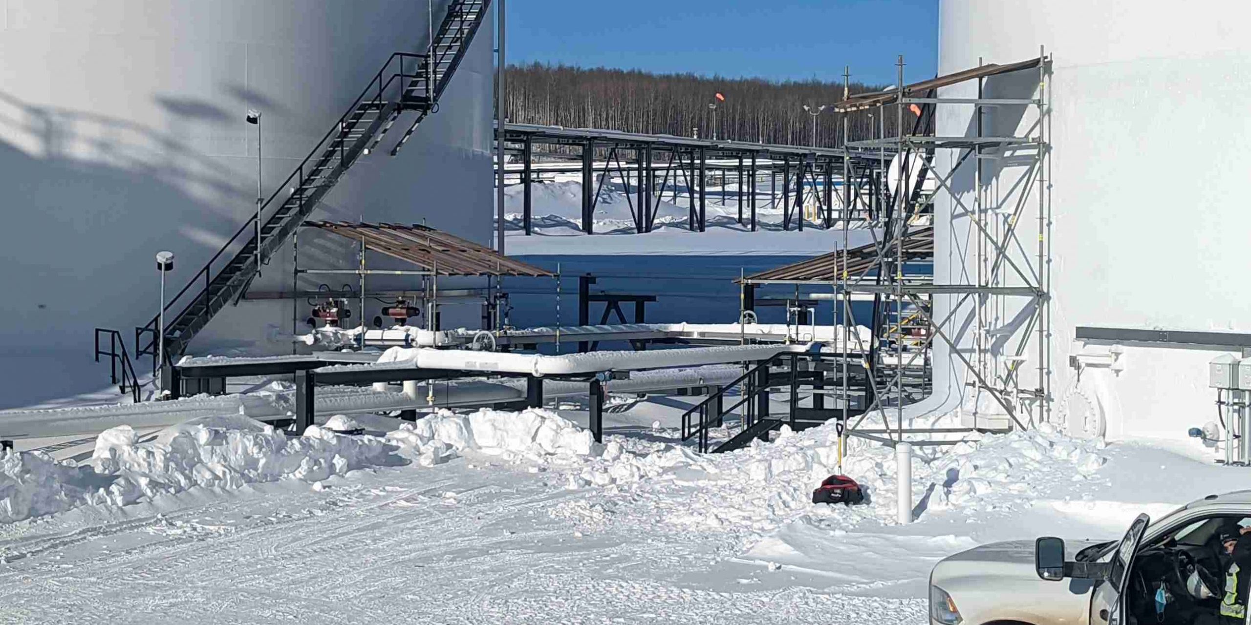 industrial overhead protection scaffolds