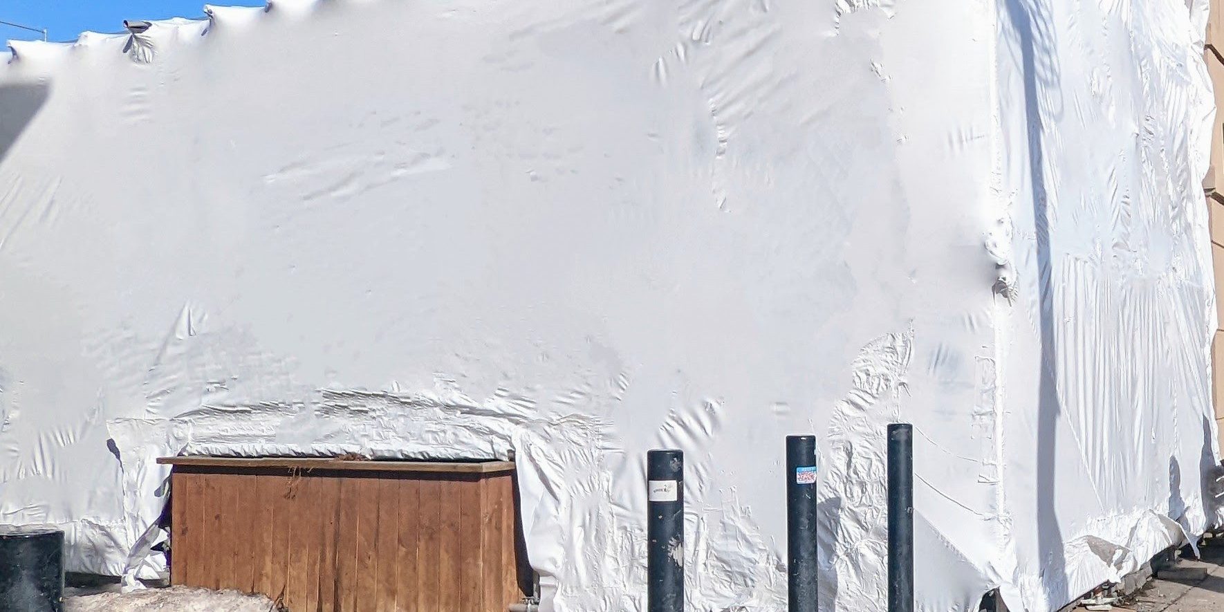 Shrink Wrap Containment in Edmonton, Alberta.