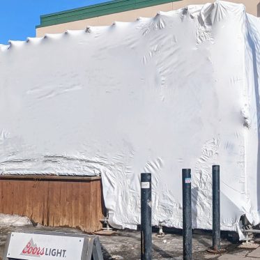 Shrink Wrap Containment in Edmonton, Alberta.