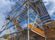 stair tower scaffold in Edmonton, Alberta, Canada