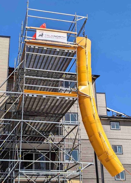 edmonton scaffold garbage chute